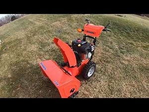 Simplicity H1528e snowblower walk around