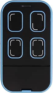 Universal Garage Door Opener Remote Cloner Universal Gate Opener Remote Cloning Homelink Programmable Learning Key Fob 4-Buttons Multi Frequency 280MHZ-868MHZ (1, Blue)