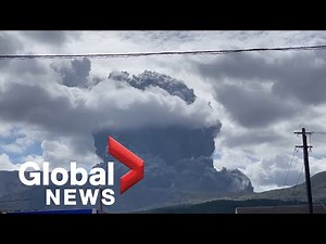 Japan's Mount Aso erupts, officials warn to stay away from volcano over possible 2nd eruption