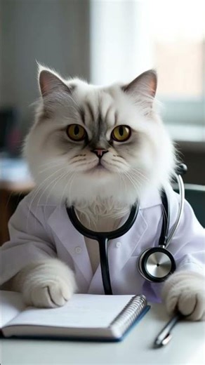 A white cat writing important notes #medical #music#cat#catvideos#catshorts #medicine #remix #butter