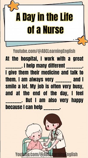 Learn English Through Story: A Day in the Life of a Nurse (Listening Practice for A2-B1)