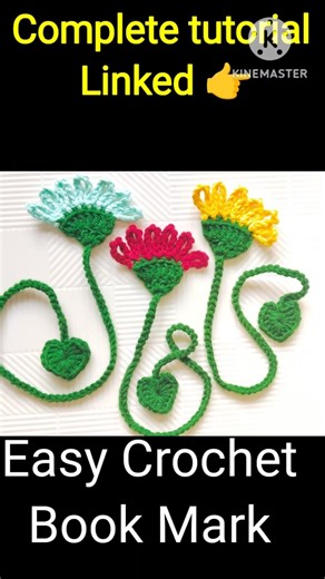 Easy Crochet Book Mark | Beginners friendly tutorial #shorts