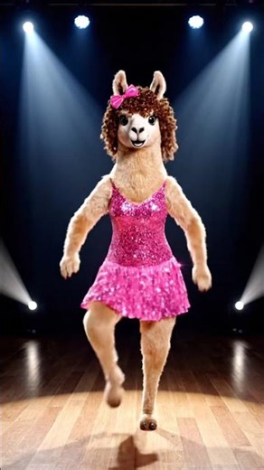 Sally the Llama dancing samba #cute #danceform #dancestyle