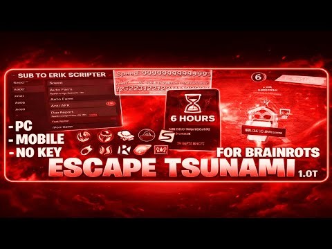 [🌊 UPD] Escape Tsunami For Brainrots Script – NO KEY | SMART GAP | GODMODE |