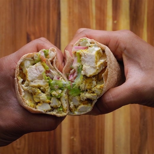 460K views · 6K reactions | Healthy Chicken Wrap With No Knead Roti Recipe | Banglar Rannaghor | Facebook