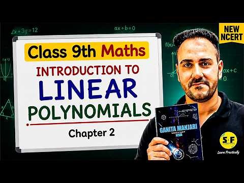 Class 9th Maths Chapter 2 | Ganita Manjari Introduction to Linear polynomials One Shot New NCERT