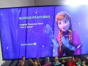Opening and DVD menu walkthrough to frozen 2014 DVD