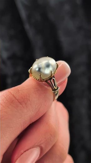 Vintage Baroque Pearl Ring | Gilded Roach