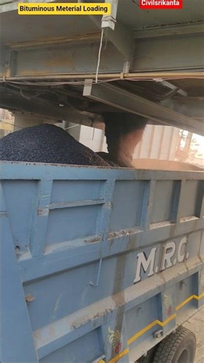 Bituminous Meterial Loading #construction #short #plant