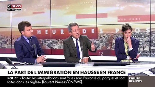 Pascal Praud présentait son dernier numéro de "L'heure des pros" de la semaine, sur CNEWS