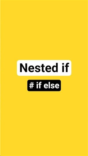 Nested if - output or error (if else) #python