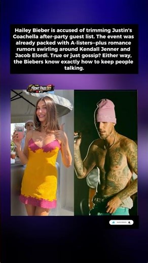 Did Hailey Bieber Just Edit Justin's Guest List?