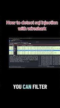 How to detect sql injection with wireshark. #cybersecurity