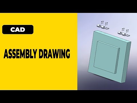 Assembly Drawing of a Door (Hinge, Screw, and Hatch) using SolidWorks #cadcamtutorial #solidworks
