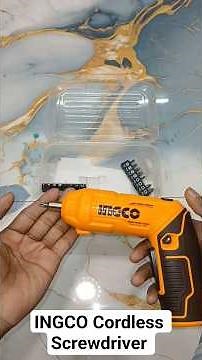 Ingco cordless screwdriver unboxing review and first impressions. #diy