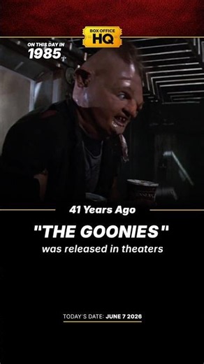 41 years ago ‘The Goonies’ was released!