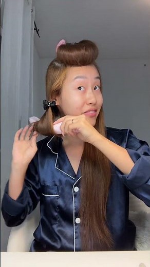 TUTORIAL BOCCOLI SENZA CALORE🎀 #hairstyle #tutorial