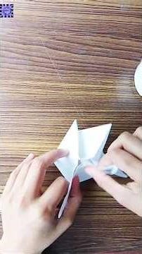5Point Ninja Star Shuriken Origami Tutorial #origami #shorts #ninjastar #ninja #tutorial #diy #craft