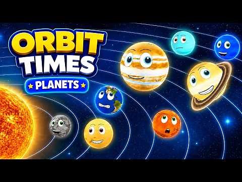 Planet Orbits | Orbit time Comparison | Solar System for Kids