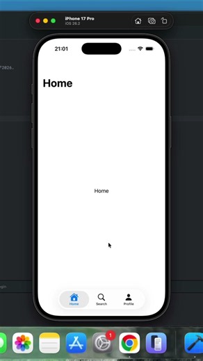Native SwiftUI Bottom Tab Bar! 📲 #shorts #swift #xcode
