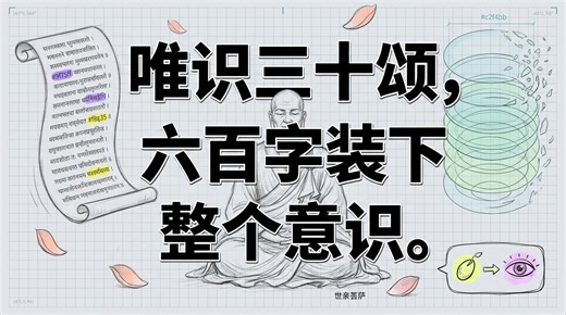 唯识三十颂：六百字源代码拆解意识底层逻辑 | 唯识学核心架构