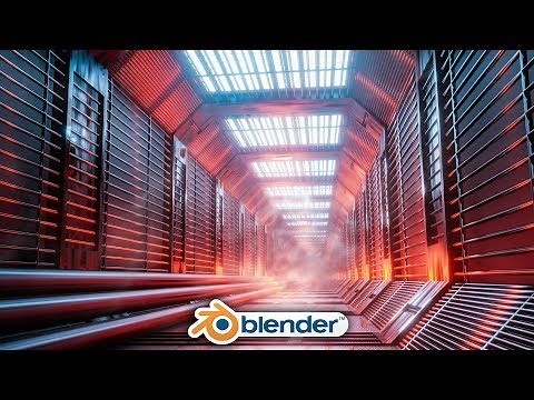 Blender - Easy Sci-fi Hallway Design in Eevee (Blender 2.8)