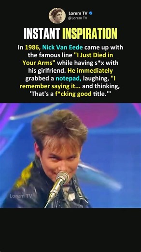 How did "I Just Died in Your Arms" get its famous title?