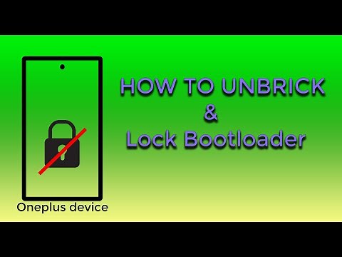 How to #unbrick oneplus 7/7t/pro devices and lock it's || bootloader ||