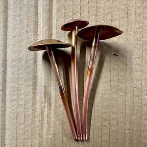 Set of 3 Copper Musrooms-fungi-toadstools - Etsy UK