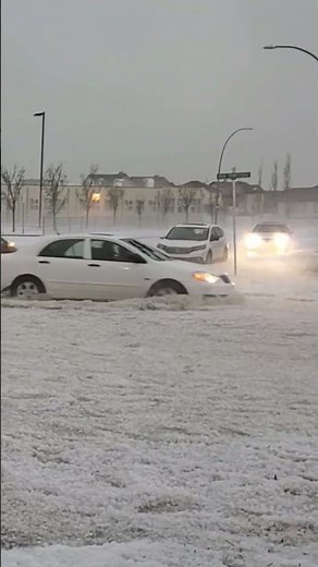 Driving in heavy Hail