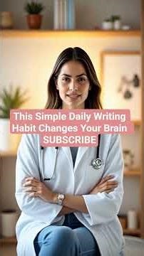 This Simple Daily Writing Habit Changes Your Brain #brain chemistry #daily writing #gratitude