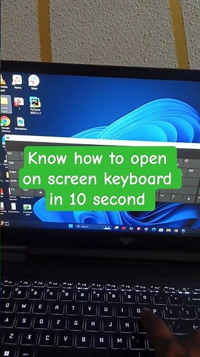 how to open on screen keyboard in pc #shorts #windows #onscreenkeyboard