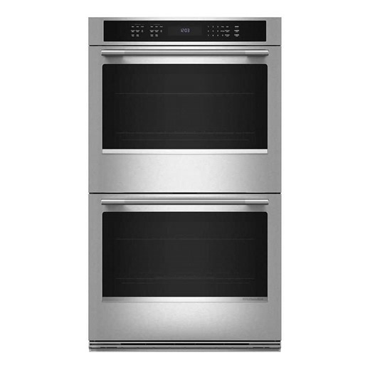 KitchenAid 30 in. Double Electric Wall Oven with True Convection Self-Cleaning in PrintShield Stainless KOED530SPS