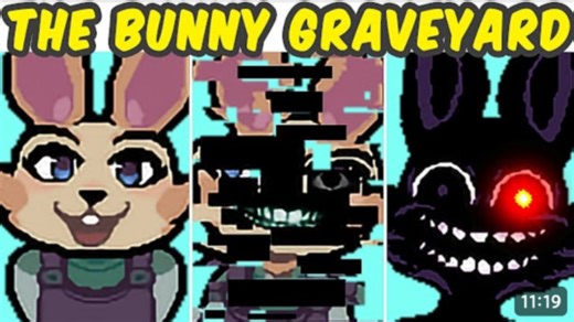 FNF VS Bunny Garden / Bunny Graveyard - Skye Glitch Rabbit