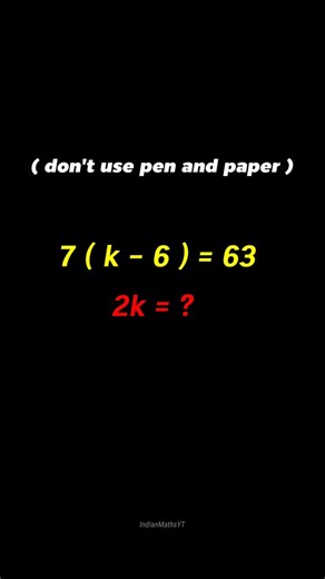 Indian Maths | Can you solve it? Follow for more. #maths #reasoning | Instagram