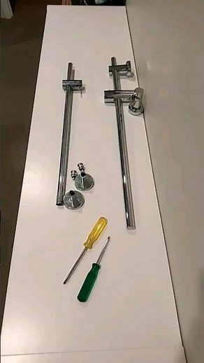 how to replace a shower rail with two different style attachments