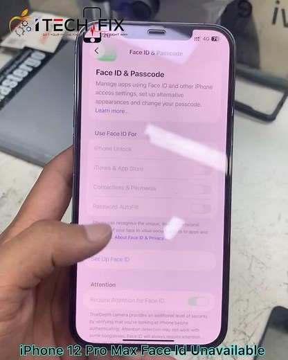iPhone 12 Pro Max Face ID unavailable!! #iphone #iphone12promax #faceidrepair