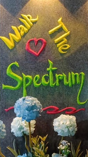 Walk The Spectrum 🌈 | Sand Art Calligraphy | Satisfying Name Writing #shorts #ytshorts
