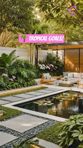 Modern Tropical Garden 🌴✨ | Turn Your Backyard into a Resort