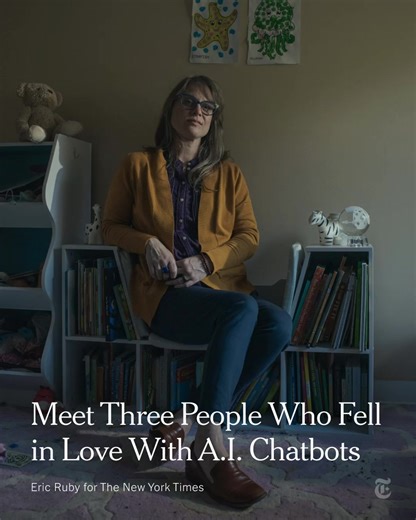 What does marriage to a chatbot look like? Hear from three people who say they fell in love with A.I. about the joys and anxieties their romances, in their own words. https://nyti.ms/4o0BfC1 | The New York Times