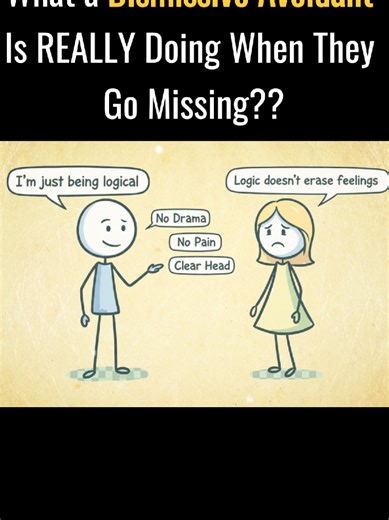 What a Dismissive Avoidant Is Really Doing when they Go Missing #psychology #dismissiveavoidant #avoidantex #relationship