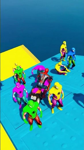 GTA V Epic New Stunt Race For Car Racing Challenge by Spider-man and Friends With Amazing Car Planes