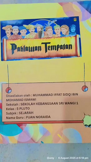 contoh buku skrap SEJARAH TAHUN 5 #sejarahtahun5 #pahlawantempatan