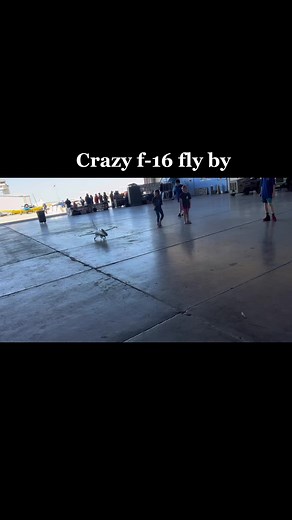 F-16 Model Aircraft Flight in Indoor Hangar