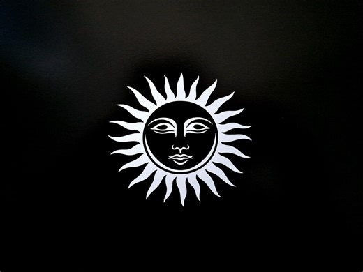 Sun With Face Sticker - Glossy Vinylsticker (water Resistant) Carsticker Laptopsticker - Etsy
