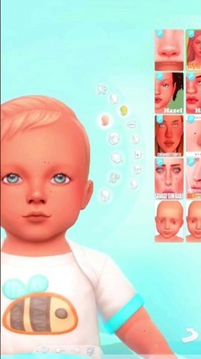 convert cc for infant sims (skinblends, makeup, eyes) #thesims4 #thesims #shorts