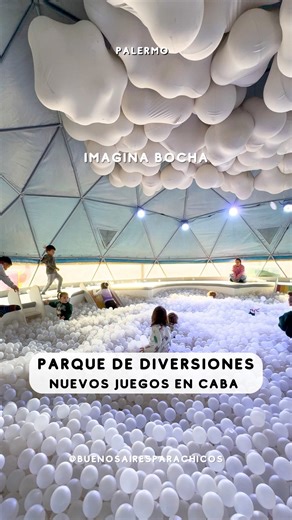 🎠 NUEVOS JUEGOS 💥 en el Parque de Diversiones más completo de CABA: Imaginá Bocha reabre con nuevas propuestas para estas VACACIONESDE INVIERNO.❄️ Lo visitamos en la pre apertura para contarte todo lo nuevo y lo que más nos sorprendió. 🎯 Novedades exclusivas Vacaciones de Invierno 2025: 🏙️ Kids Island 🏝️: ciudad en miniatura con juegos de rol: supermercado, hospital, bomberos. ¡Hay ciudad y campo! 🌀 Súper Laberinto: circuito gigante con tubos, niveles, pelotas y toboganes. Más grande de lo
