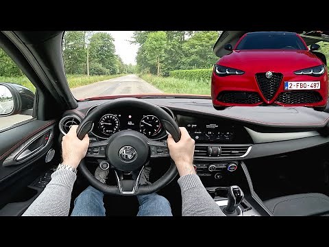 Alfa Romeo Giulia 2025 POV Test Drive | Tributo Italiano 2.0 Turbo 280 hp AWD