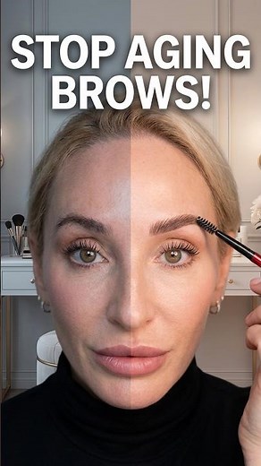 Why your brows look harsh (and how to fix it) #maturebeauty #makeup