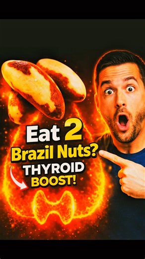 Eat 2 Brazil Nuts Daily? 🥜 Thyroid, Energy & Mood Boost Explained! #healthnut #healthtips #shorts